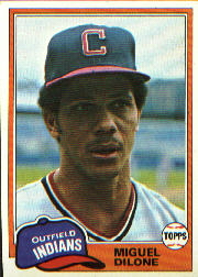 1981 Topps Baseball Cards      141     Miguel Dilone